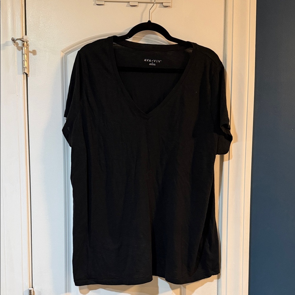 Ava & Viv Elegant Black Top